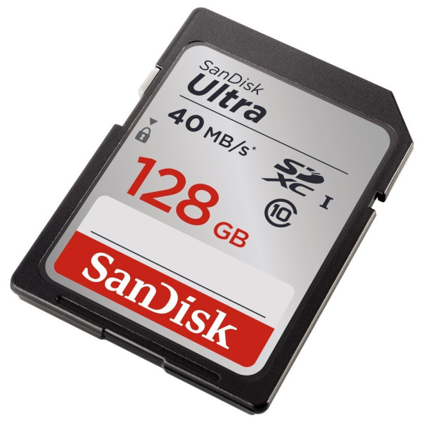 Карта пам'яті SanDisk 128 ГБ SDXC C10 UHS-I R40 МБ/с Ультра